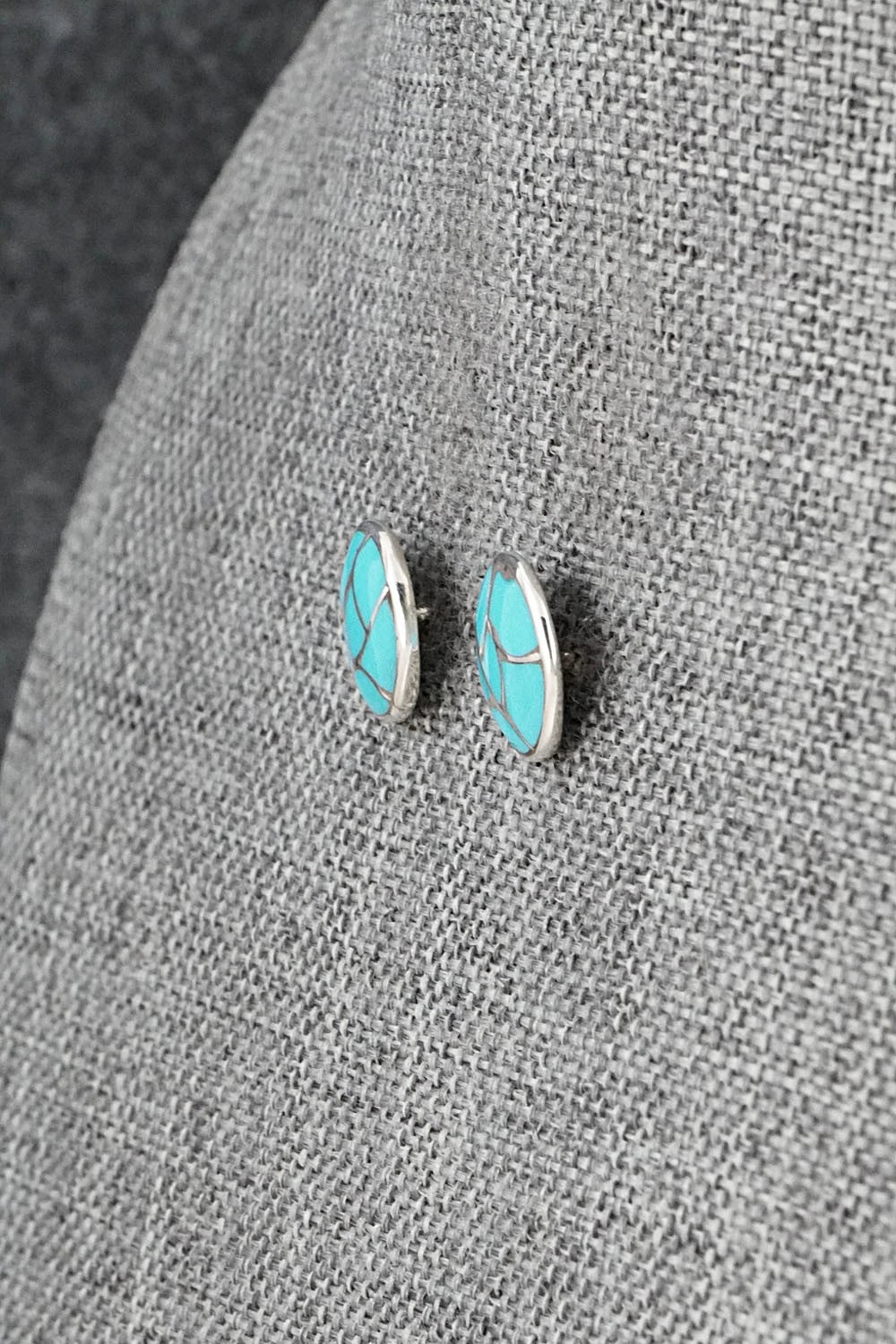 Turquoise & Sterling Silver Earrings - Orena Leekya