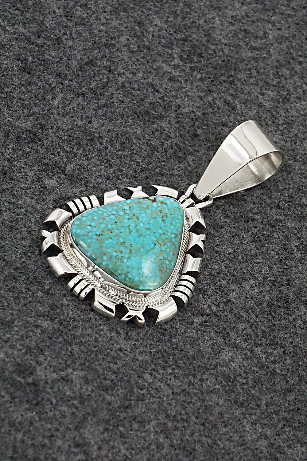 Turquoise & Sterling Silver Pendant - Daniel Benally