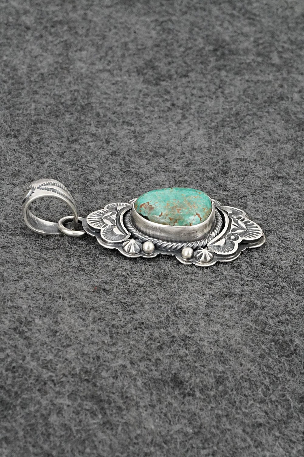 Turquoise & Sterling Silver Pendant - Randy Boyd