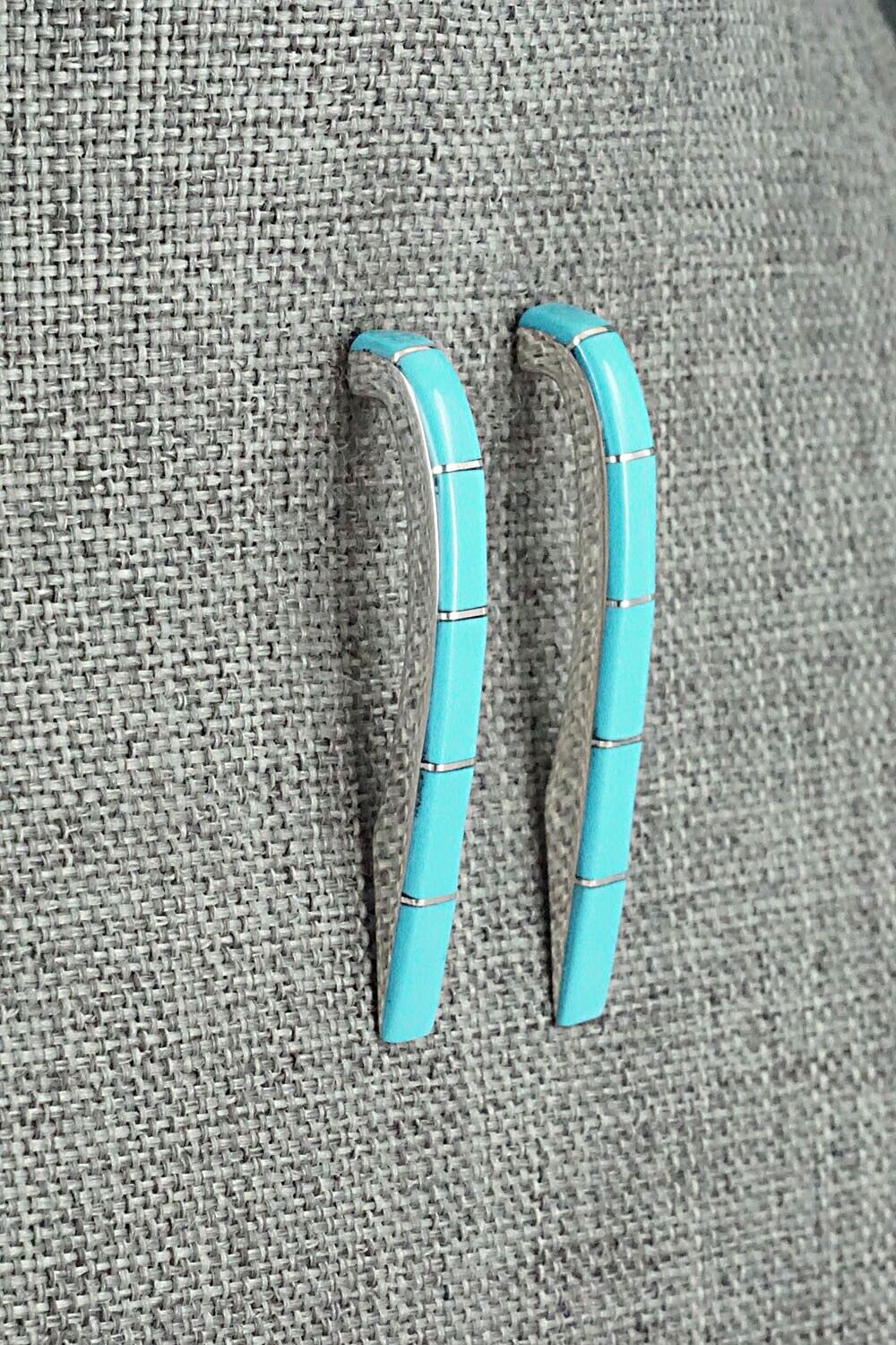 Turquoise & Sterling Silver Earrings - Verna Kanesta