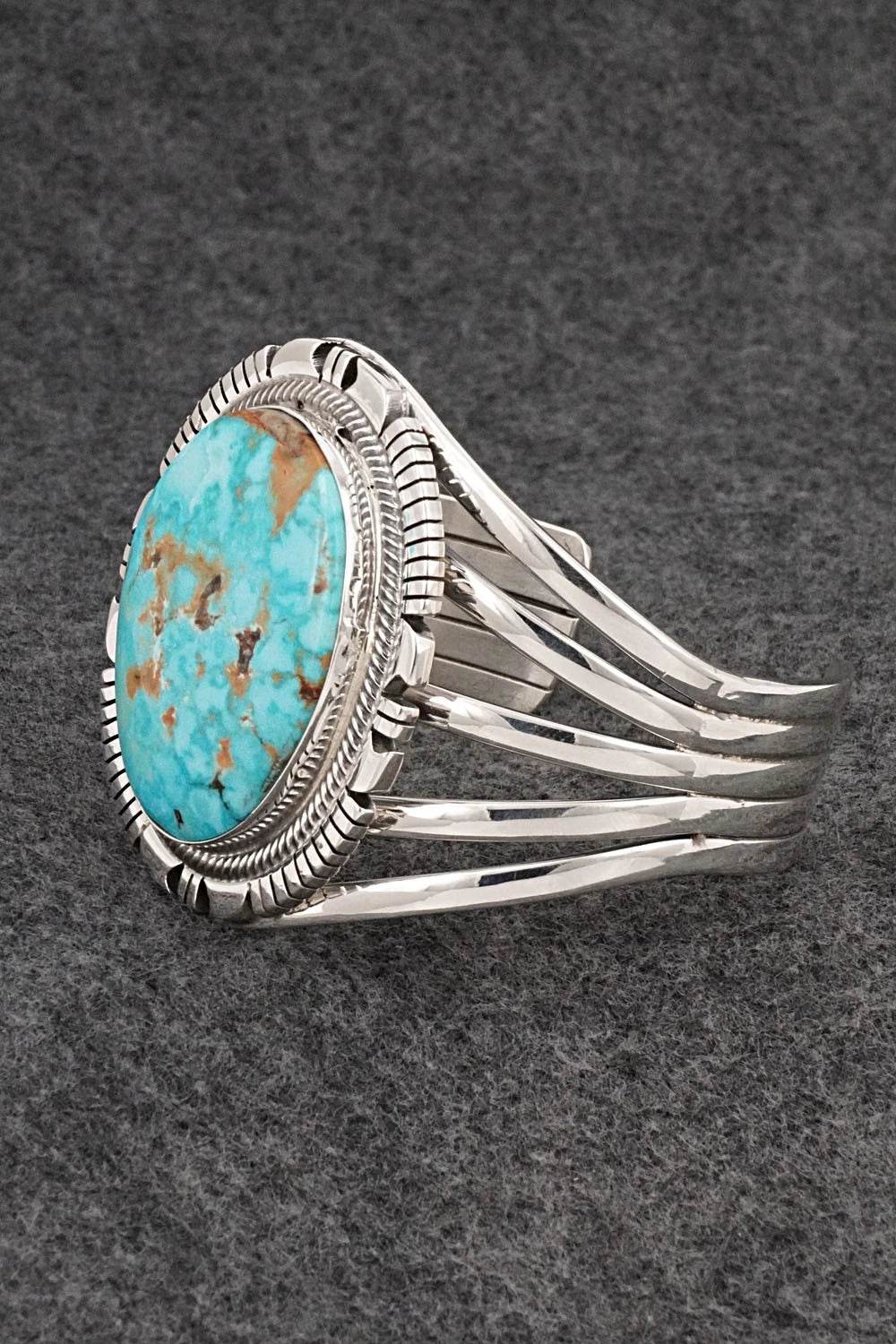 Turquoise & Sterling Silver Bracelet - Thomas Yazzie