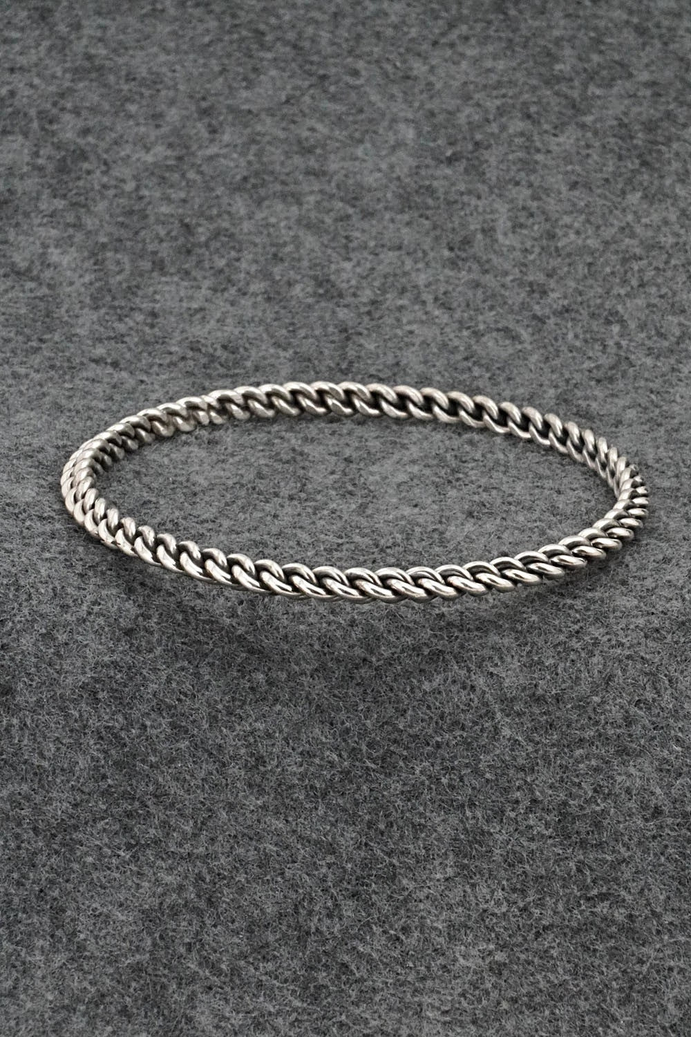 Sterling Silver Bangle Bracelet - Elaine Tahe