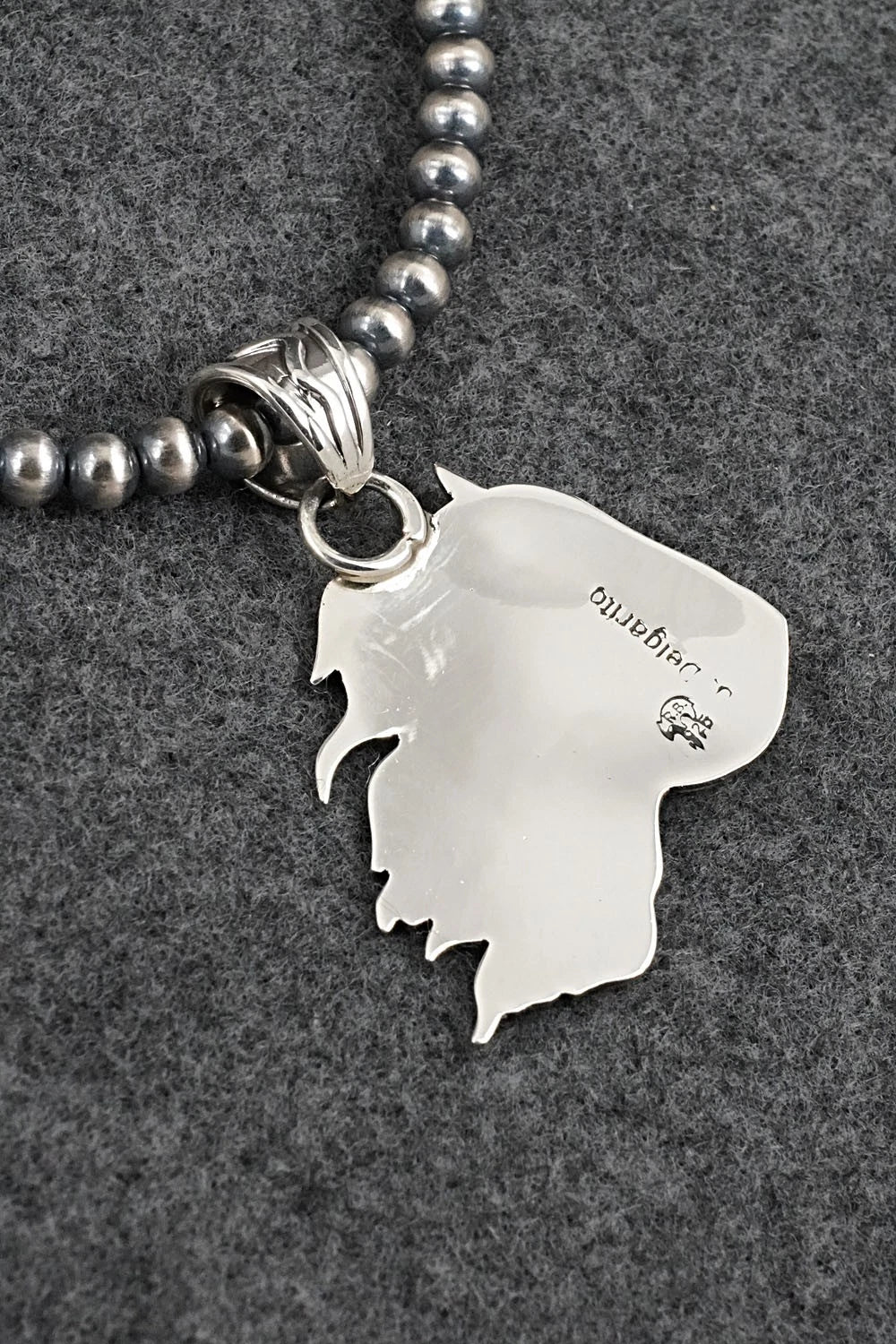 Turquoise & Sterling Silver Necklace - Jeremy Delgarito