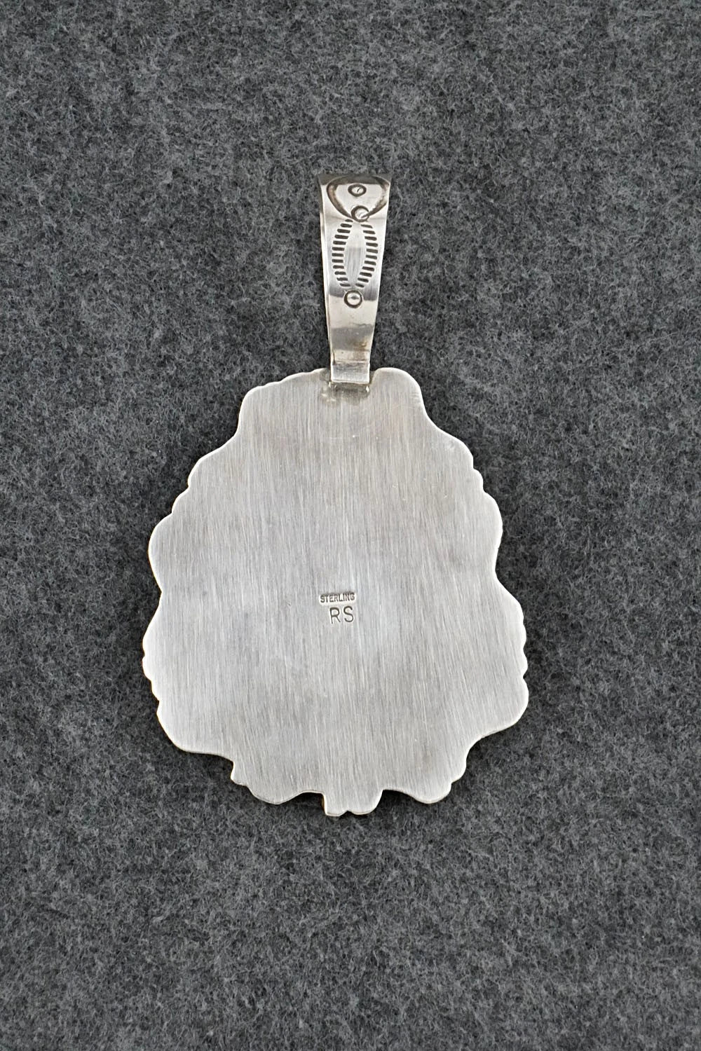 Turquoise & Sterling Silver Vintage Pendant