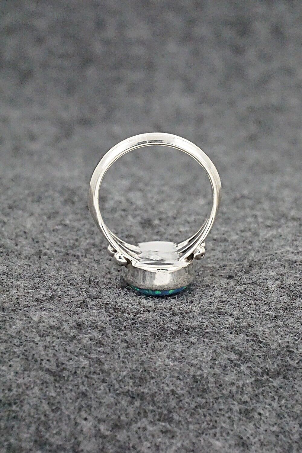 Opalite & Sterling Silver Ring - Jerryson Henio - Size 7
