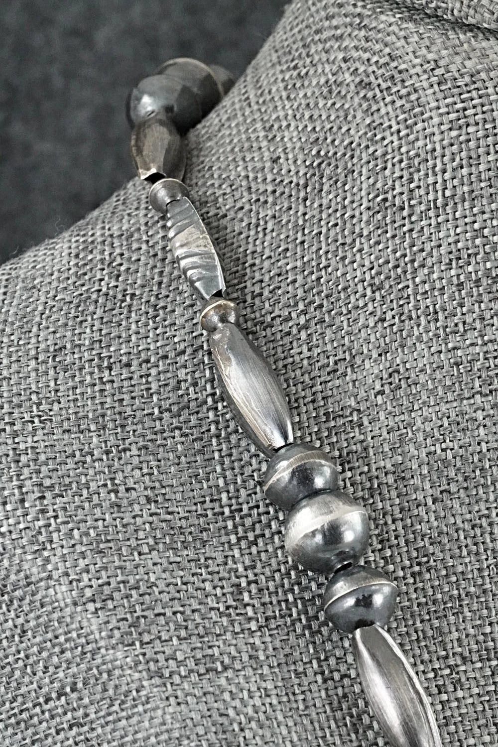 Sterling Silver Navajo Pearl Necklace 20" - Vintage