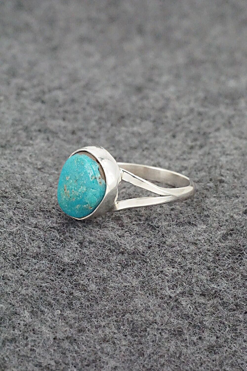 Turquoise & Sterling Silver Ring - Theresa Smith - Size 7.75