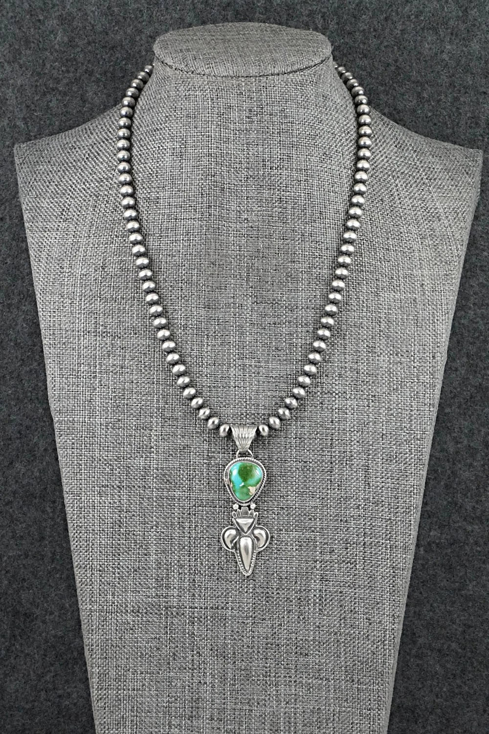 Turquoise & Sterling Silver Necklace - Gary Shorty