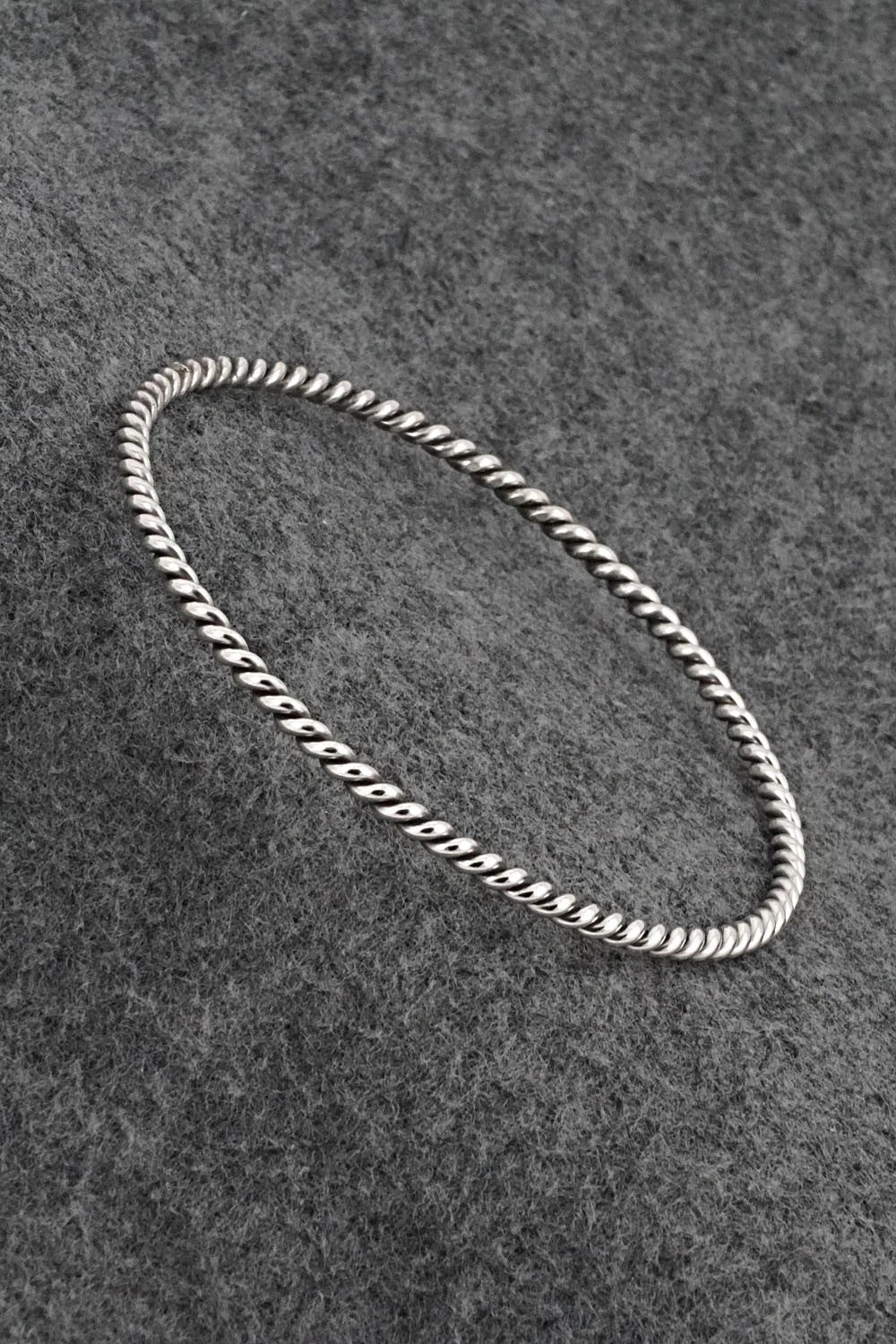 Sterling Silver Bangle Bracelet - Elaine Tahe