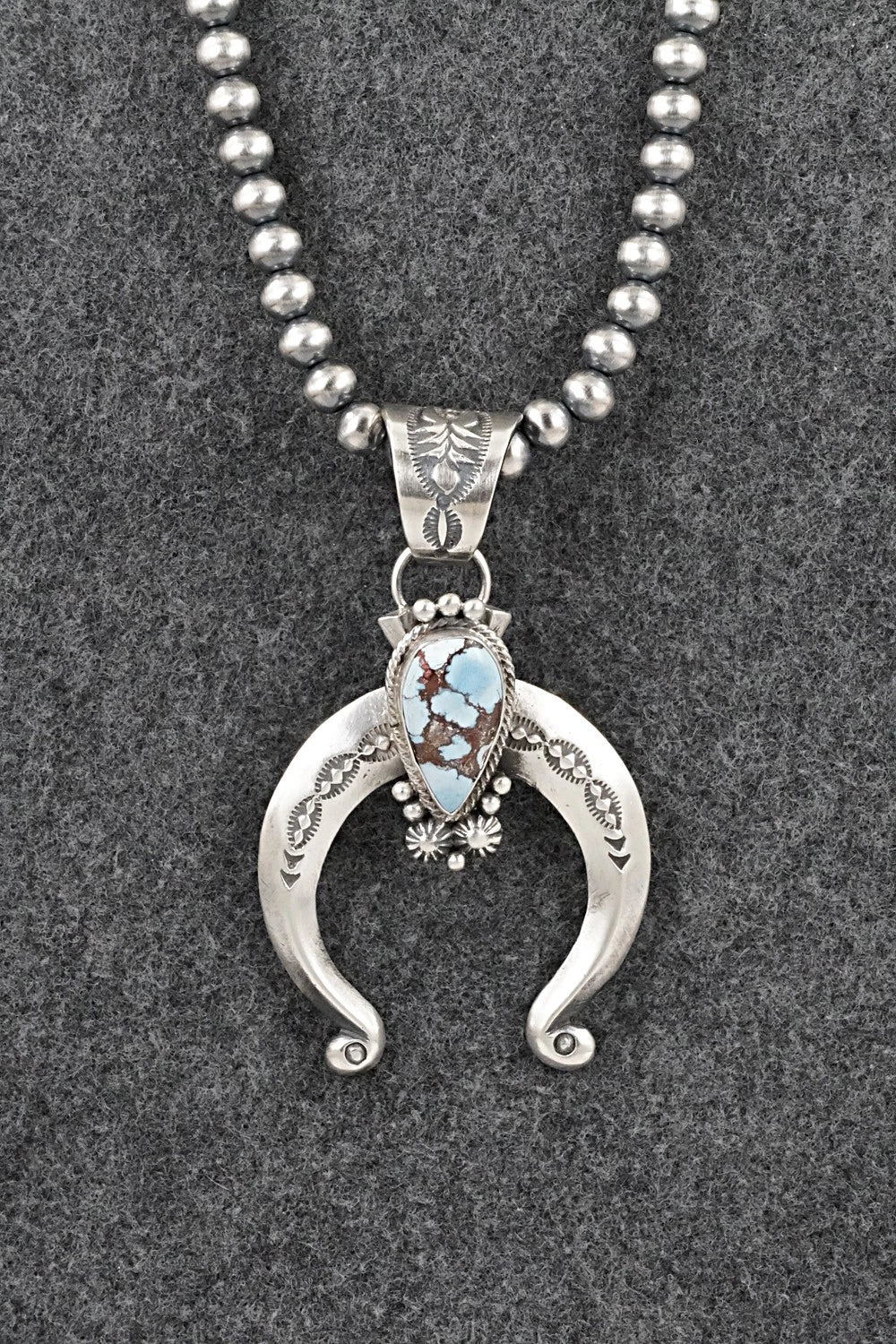 Turquoise & Sterling Silver Necklace - Samuel Yellowhair