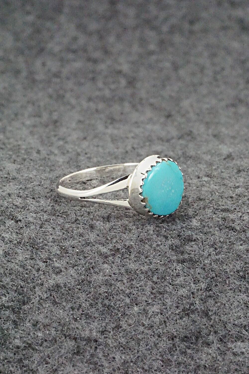 Turquoise & Sterling Silver Ring - Sharon McCarthy - Size 8.75