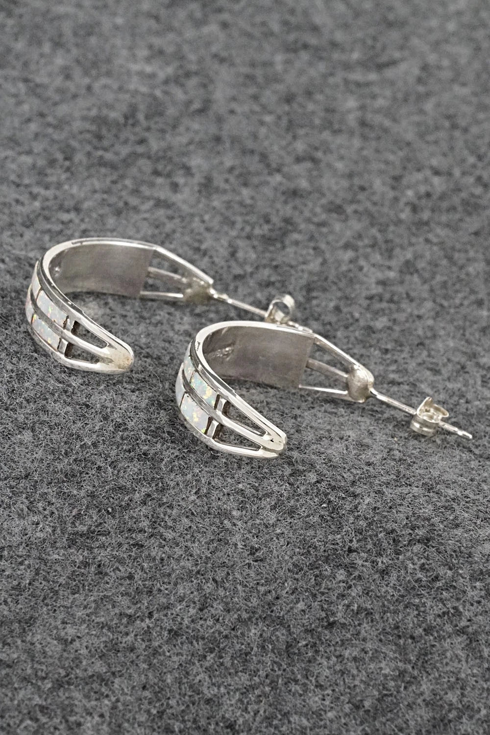 Opalite & Sterling Silver Earrings - Andrew Enrico