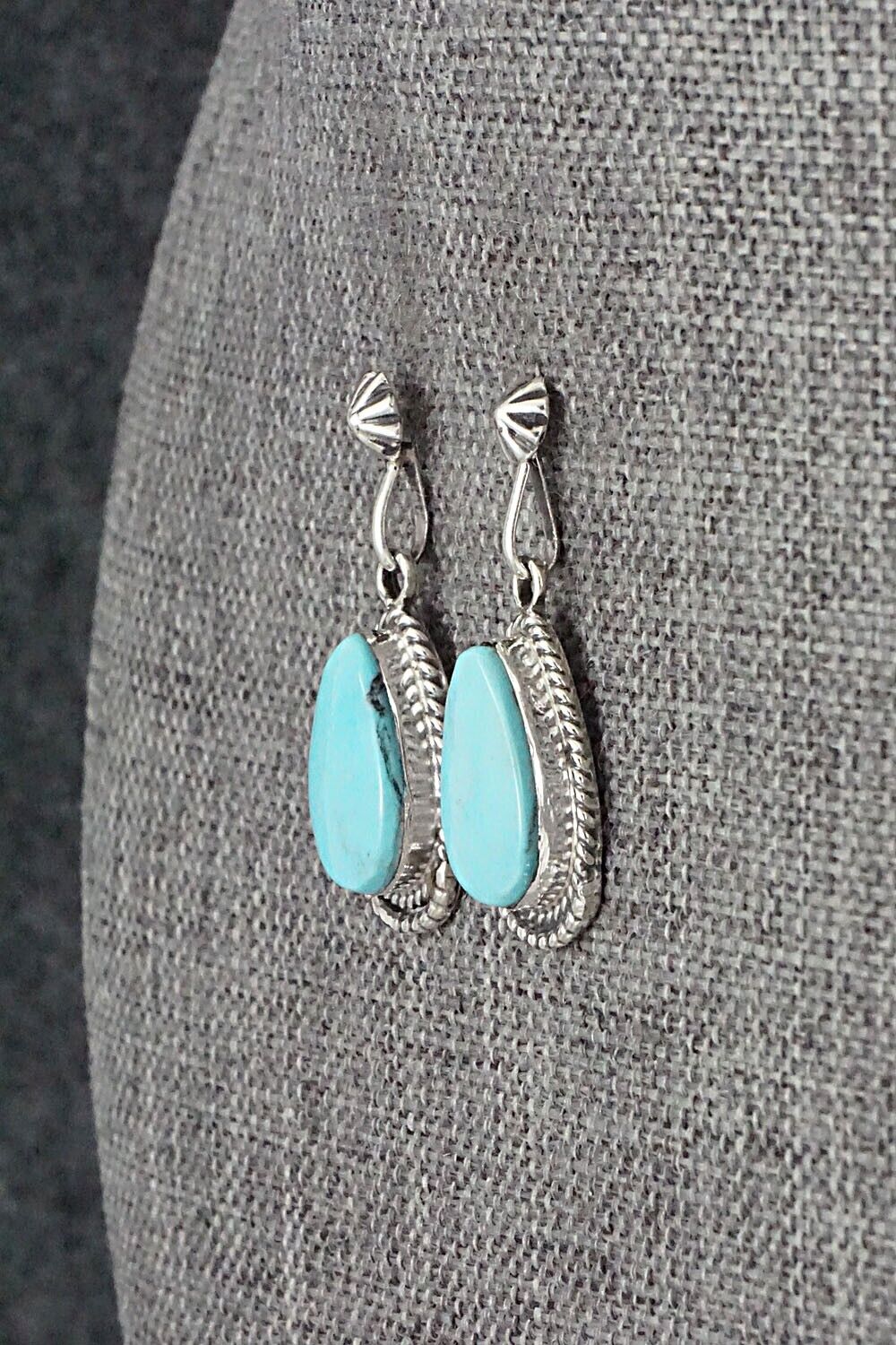 Turquoise and Sterling Silver Earrings - Sharon McCarthy