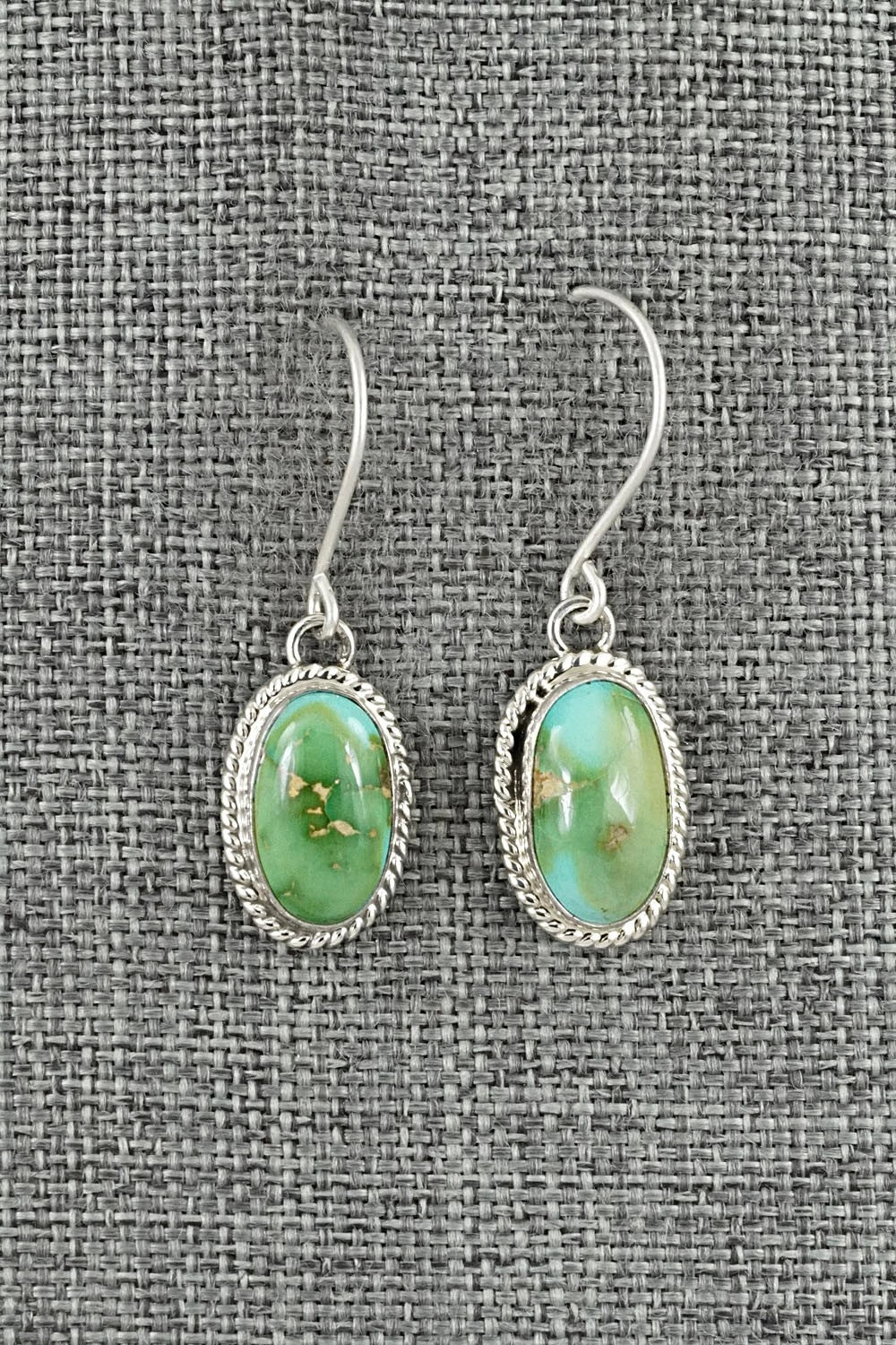 Turquoise & Sterling Silver Earrings - Eugene Gruber