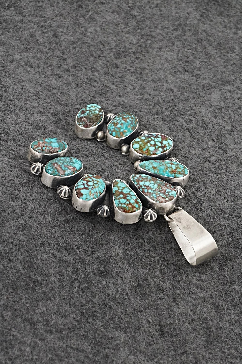 Turquoise & Sterling Silver Pendant - Paul Livingston