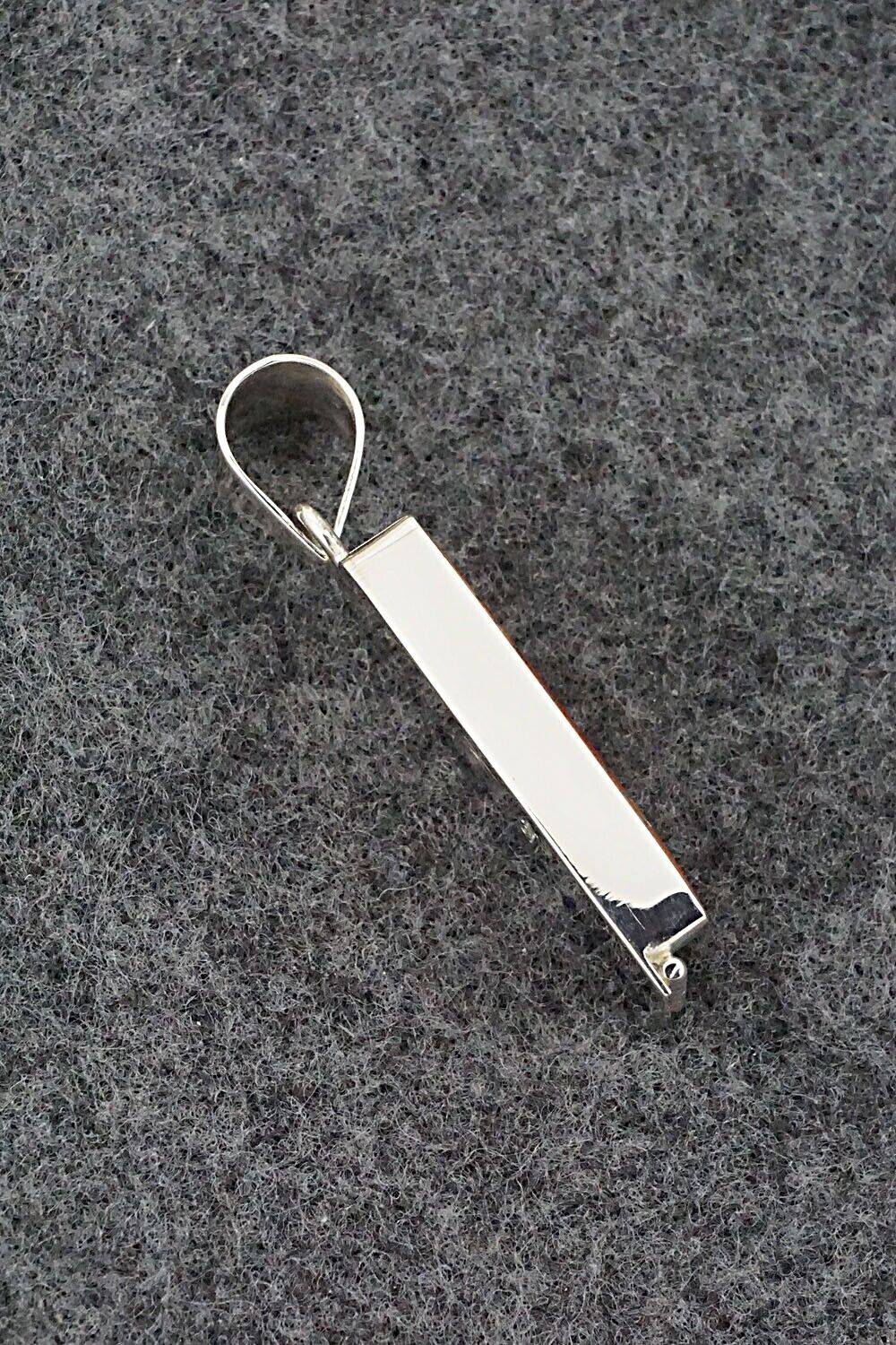 Spiny Oyster & Sterling Silver Pendant - Curtis Manygoats