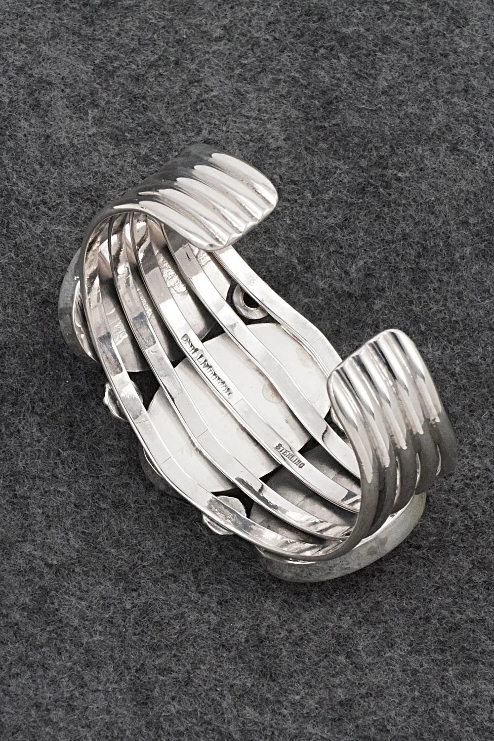 Spiny Oyster & Sterling Silver Bracelet - Paul Livingston