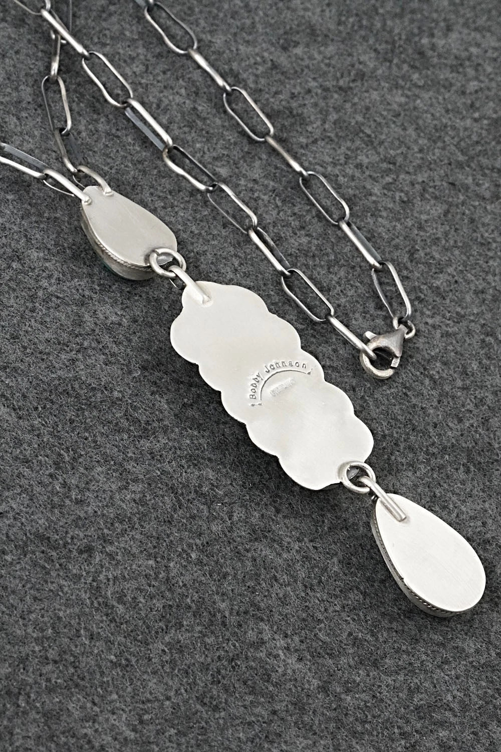 Turquoise & Sterling Silver Necklace - Bobby Johnson