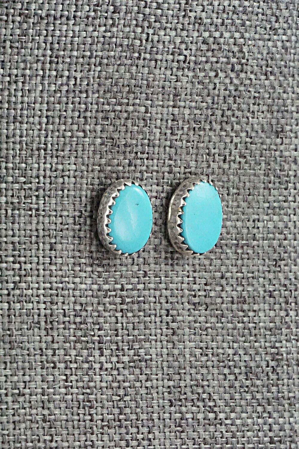 Turquoise & Sterling Silver Earrings - Annie Spencer