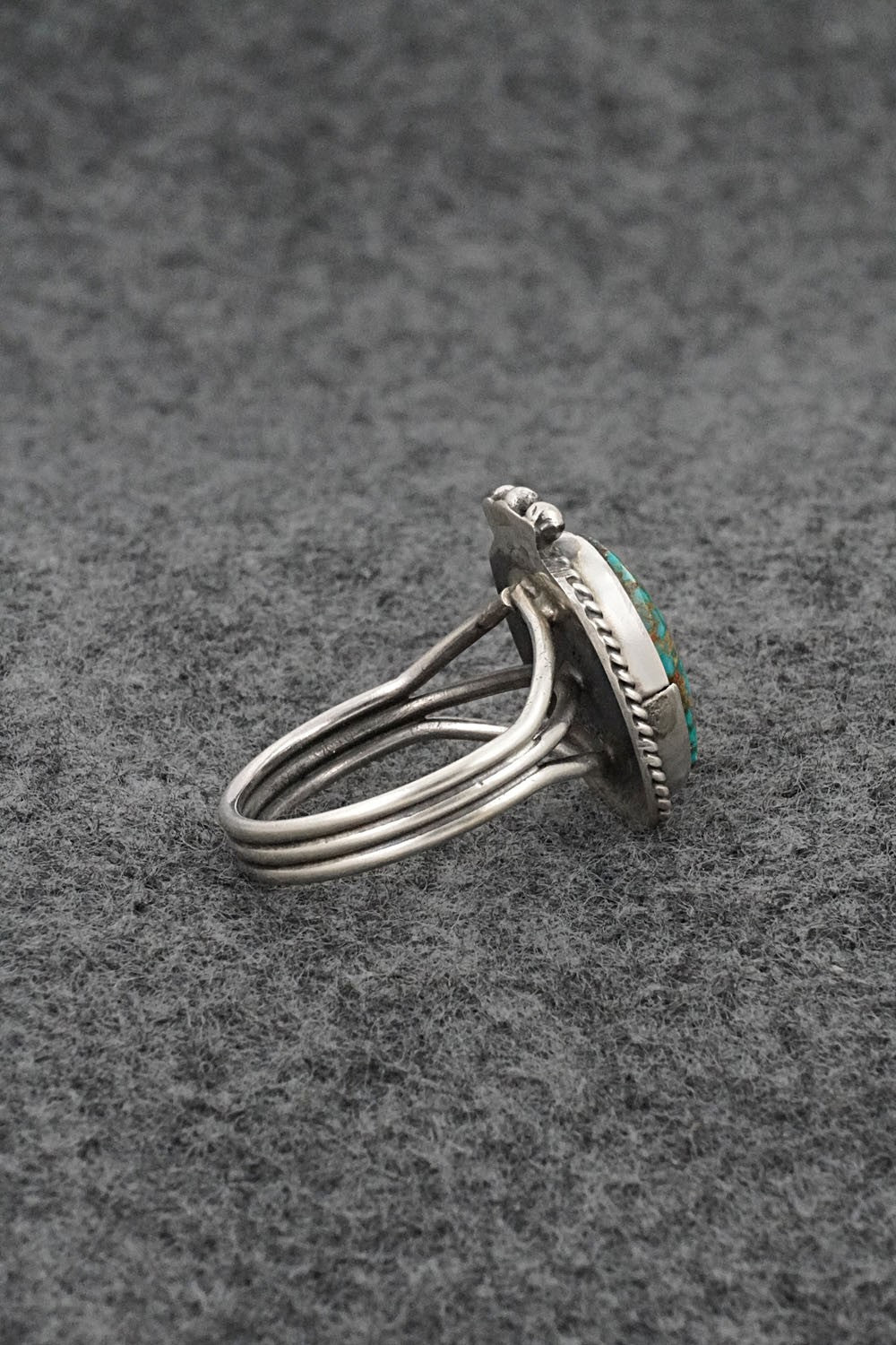 Turquoise & Sterling Silver Ring - Rena Begay - Size 7.5