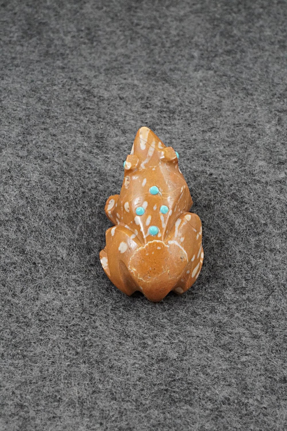 Frog Zuni Fetish Carving - Ronnie Lunasee