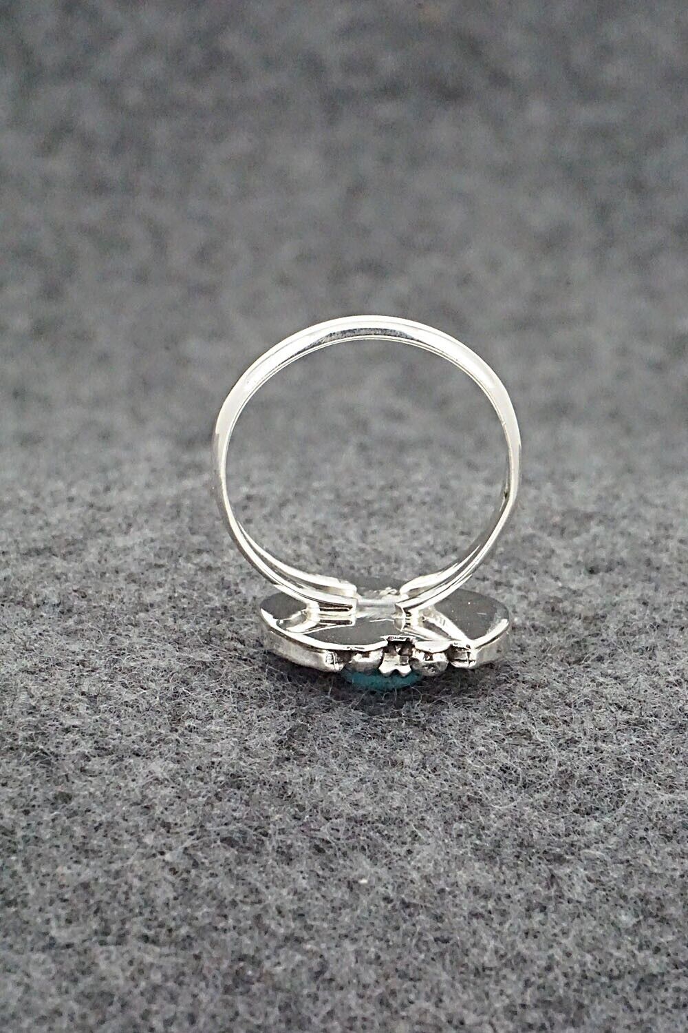 Turquoise & Sterling Silver Ring - Alice Rose Saunders - Size 8.5