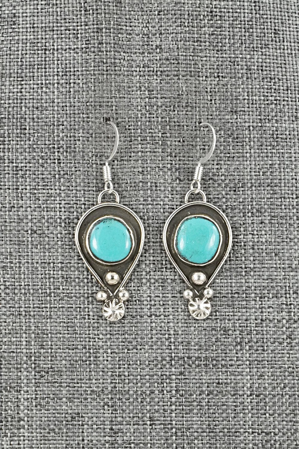 Turquoise & Sterling Silver Earrings - Priscilla Reeder