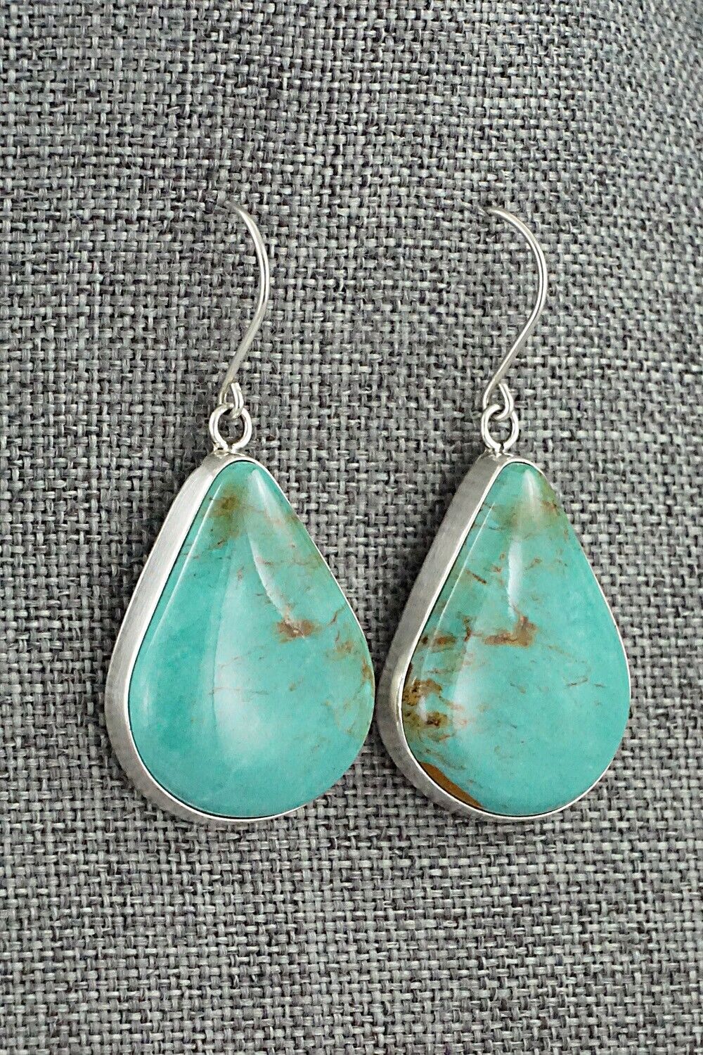 Turquoise & Sterling Silver Earrings - Rena Begay