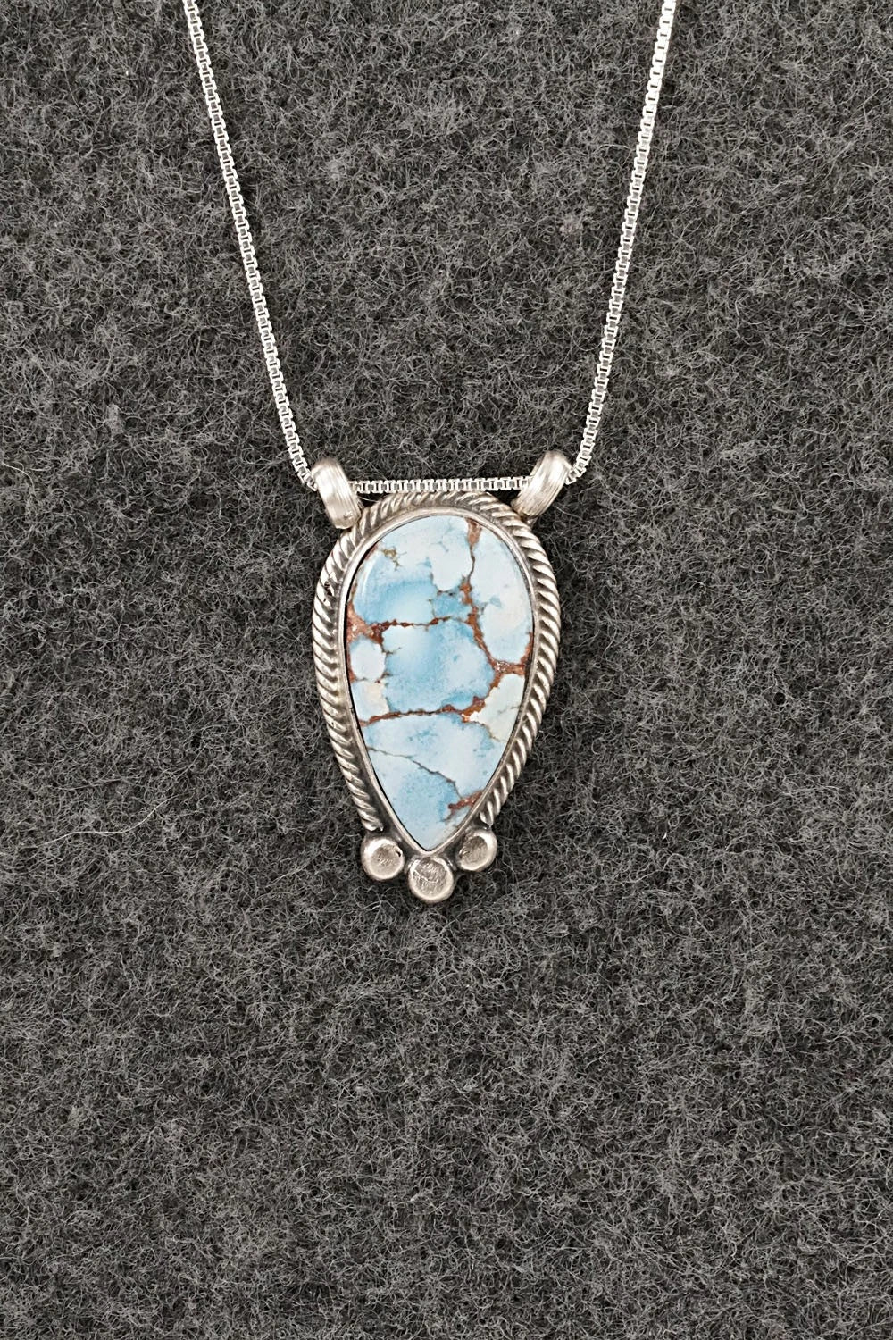 Turquoise & Sterling Silver Necklace - Sharon McCarthy