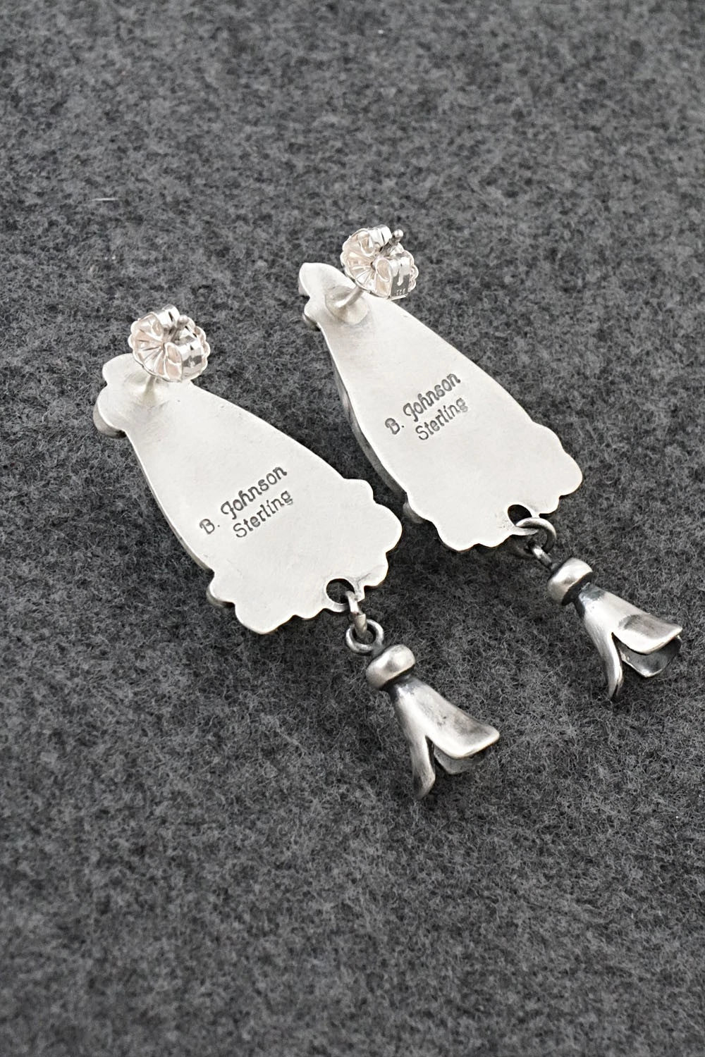 Turquoise & Sterling Silver Earrings - Bobby Johnson