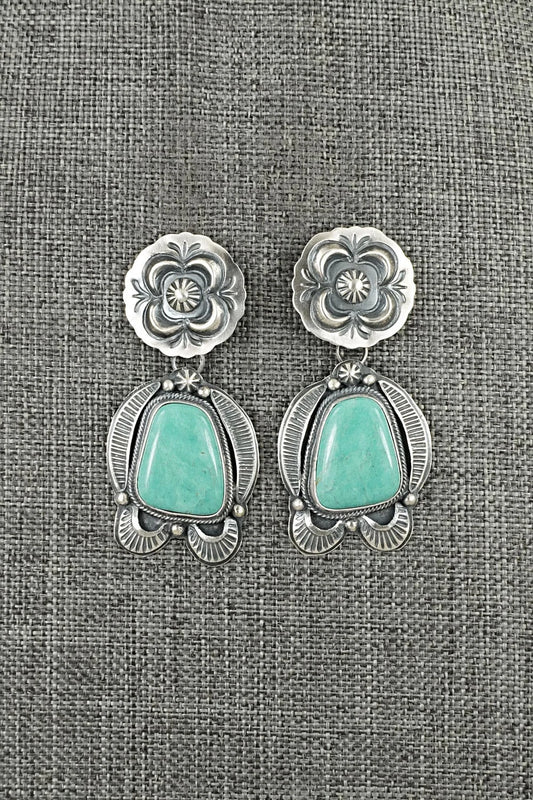 Turquoise & Sterling Silver Earrings - Randy Boyd
