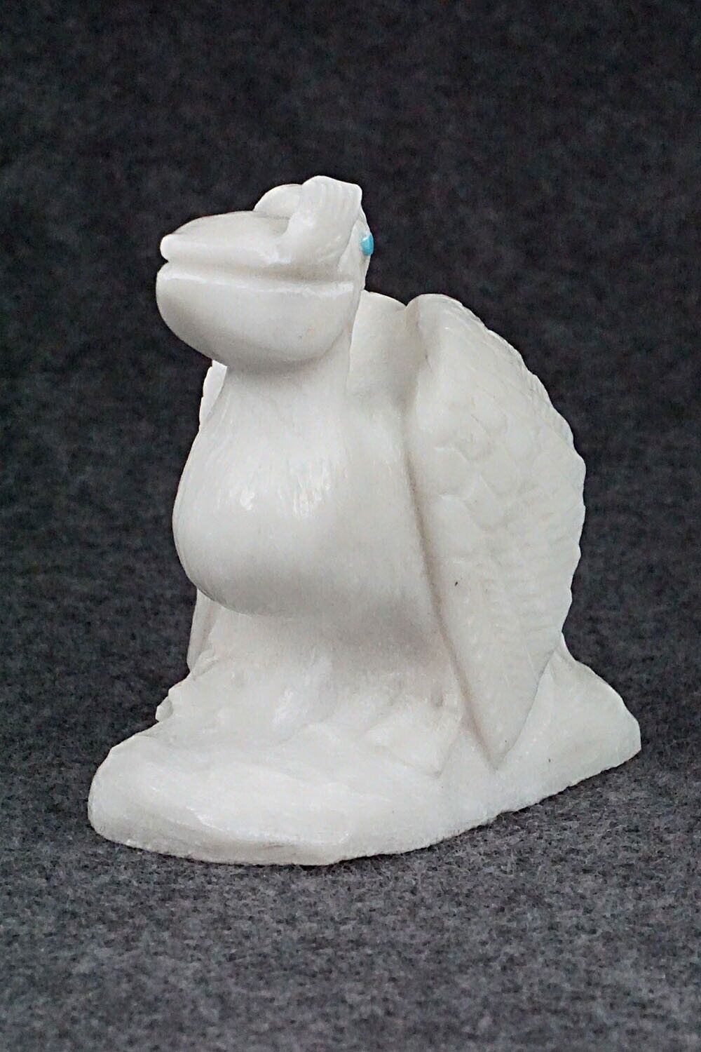 Pelican Zuni Fetish Carving - Derrick Kaamasee
