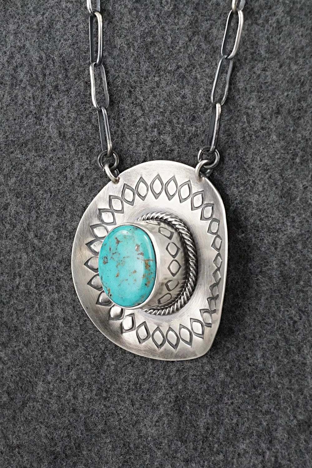 Turquoise & Sterling Silver Necklace - Randy Boyd