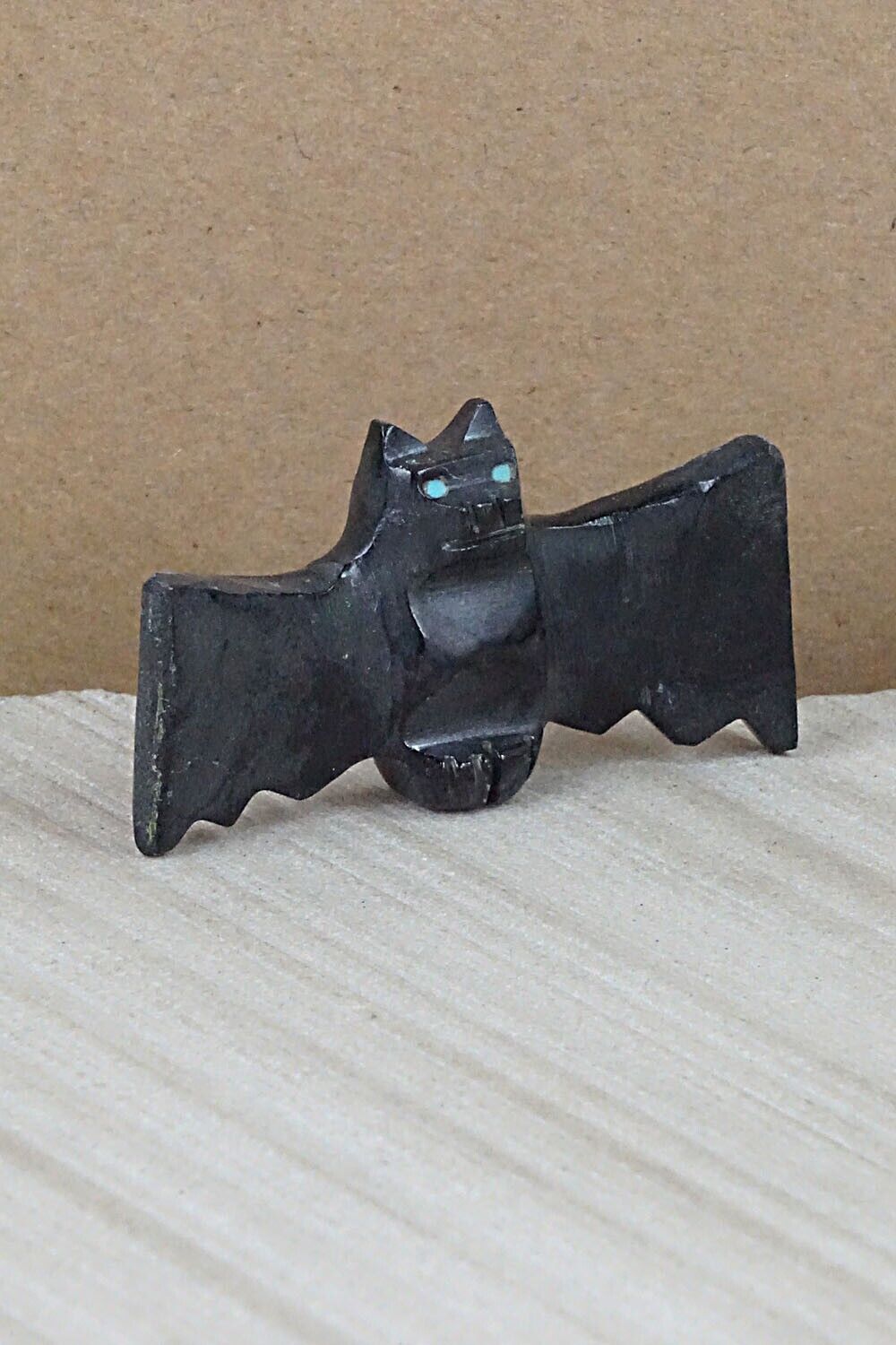 Bat Zuni Fetish Carving - Tim Lementino