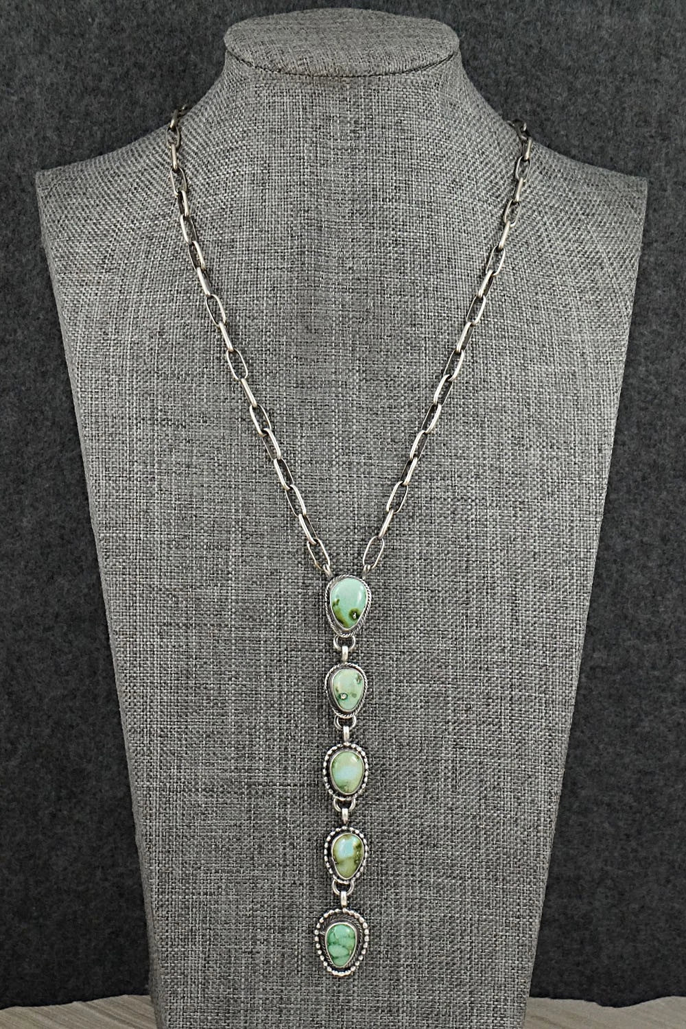 Turquoise & Sterling Silver Necklace - Bobby Johnson