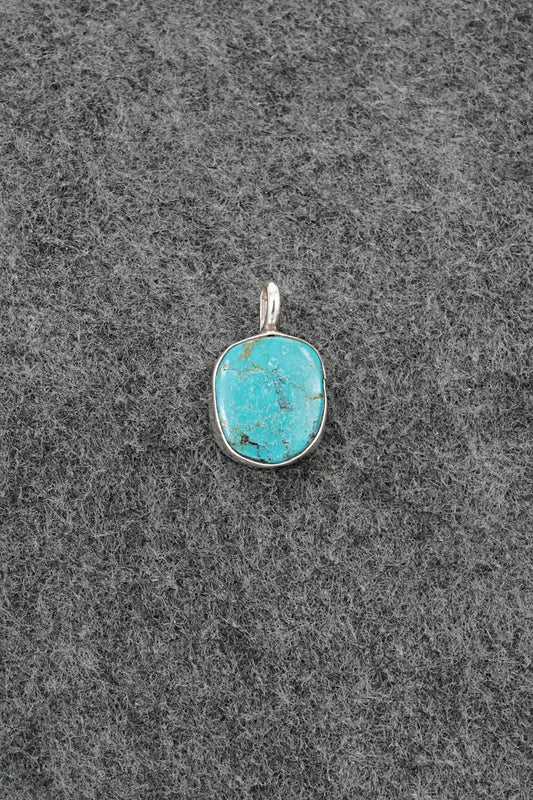 Turquoise & Sterling Silver Pendant - Ernest Hawthorne