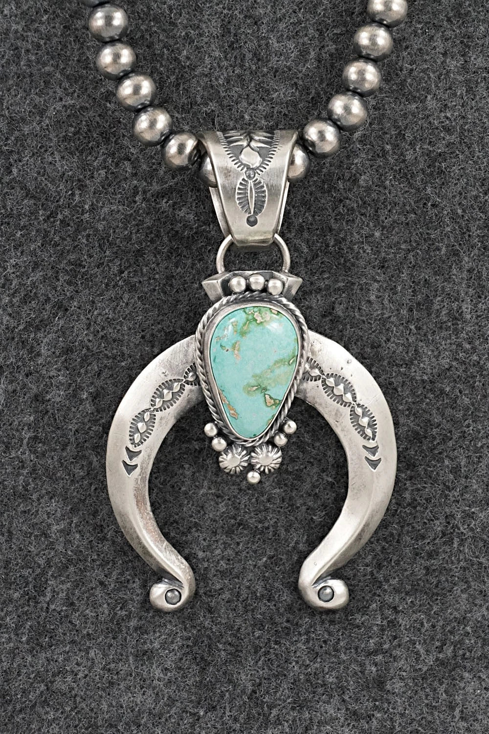 Turquoise & Sterling Silver Necklace - Samuel Yellowhair