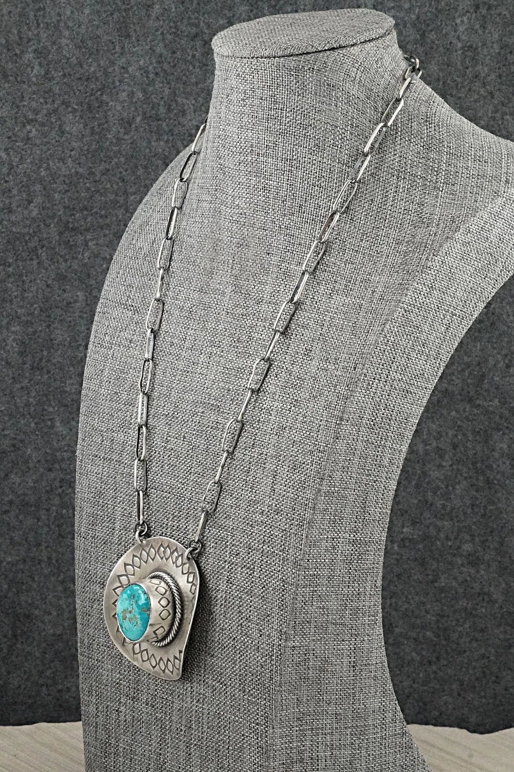 Turquoise & Sterling Silver Necklace - Randy Boyd