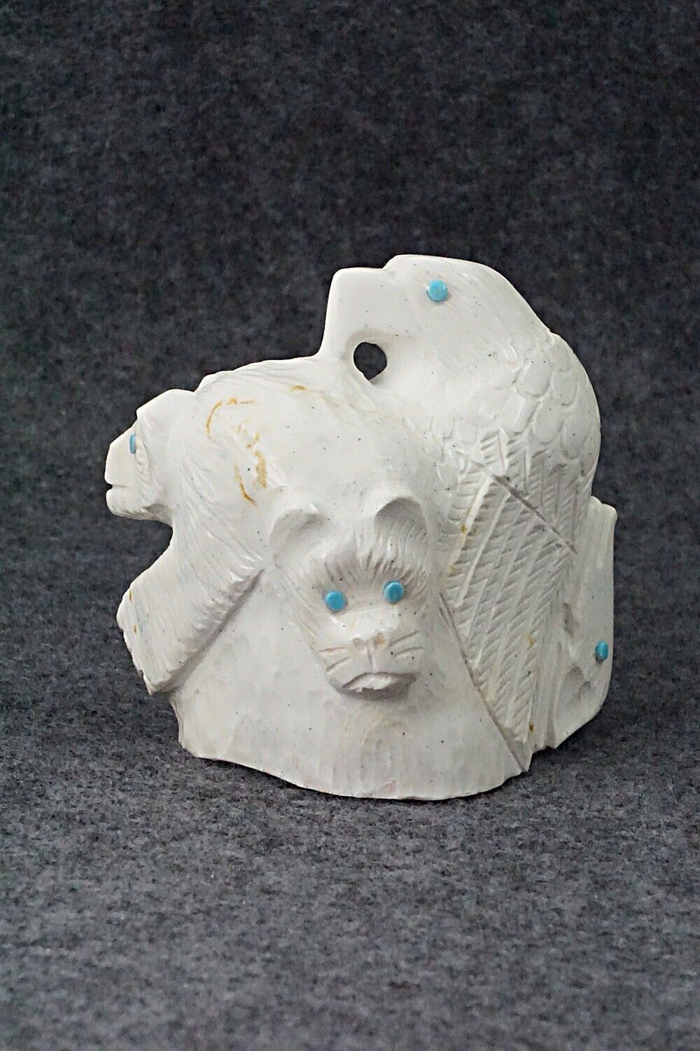 Six Direction Zuni Fetish Carving - Derrick Kaamasee