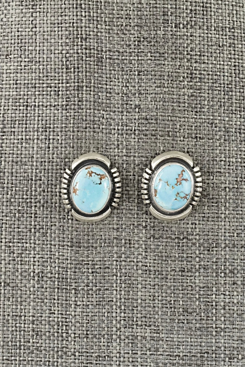 Turquoise & Sterling Silver Necklace and Earrings Set - Mark Yazzie