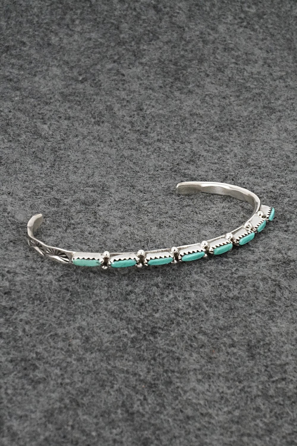 Turquoise & Sterling Silver Bracelet - Murray Hannaweeka