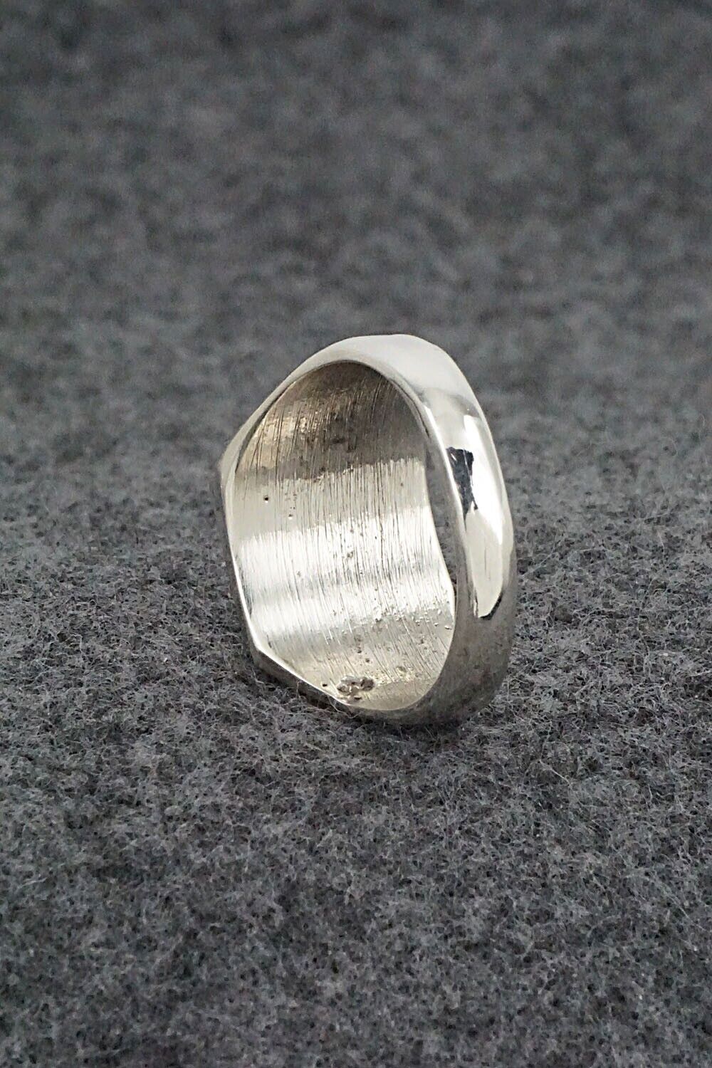 Multi Stone & Sterling Silver Ring - Herbert Kallestewa - Size 9.5