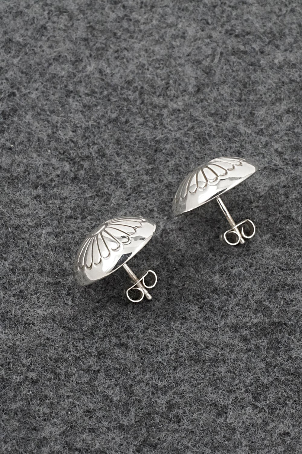Sterling Silver Earrings - Marie Yazzie
