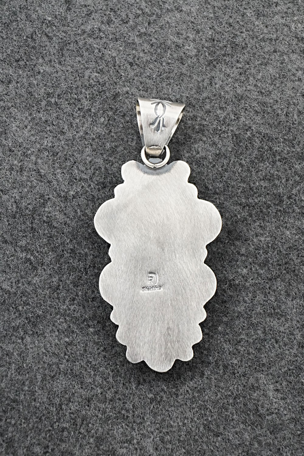 Turquoise & Sterling Silver Pendant - Raymond Delgarito