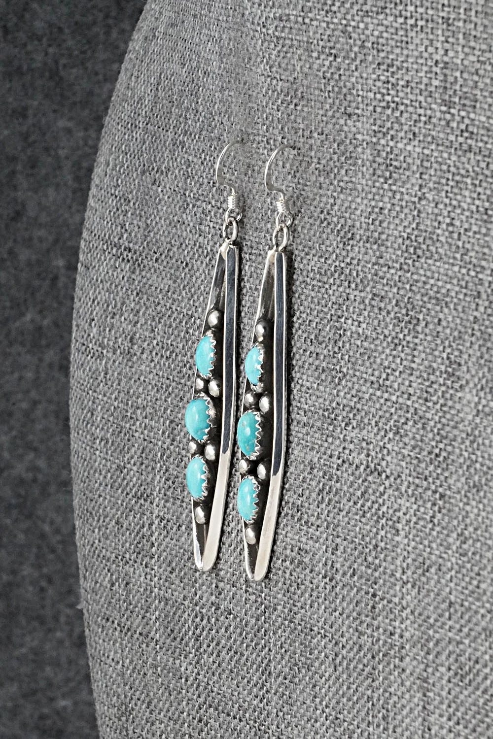 Turquoise & Sterling Silver Earrings - Paul Largo
