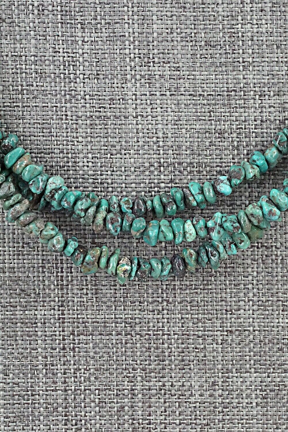 Turquoise & Sterling Silver Necklace 18" - Doreen Jake