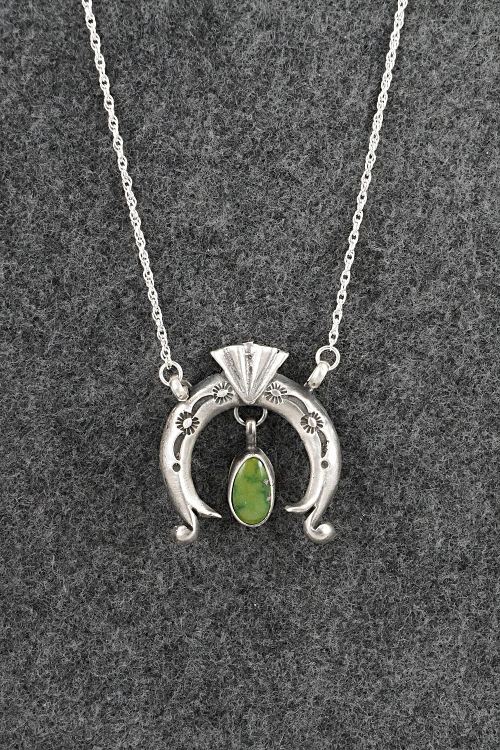 Turquoise & Sterling Silver Necklace - Gary Shorty