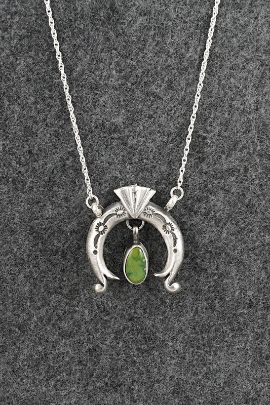 Turquoise & Sterling Silver Necklace - Gary Shorty