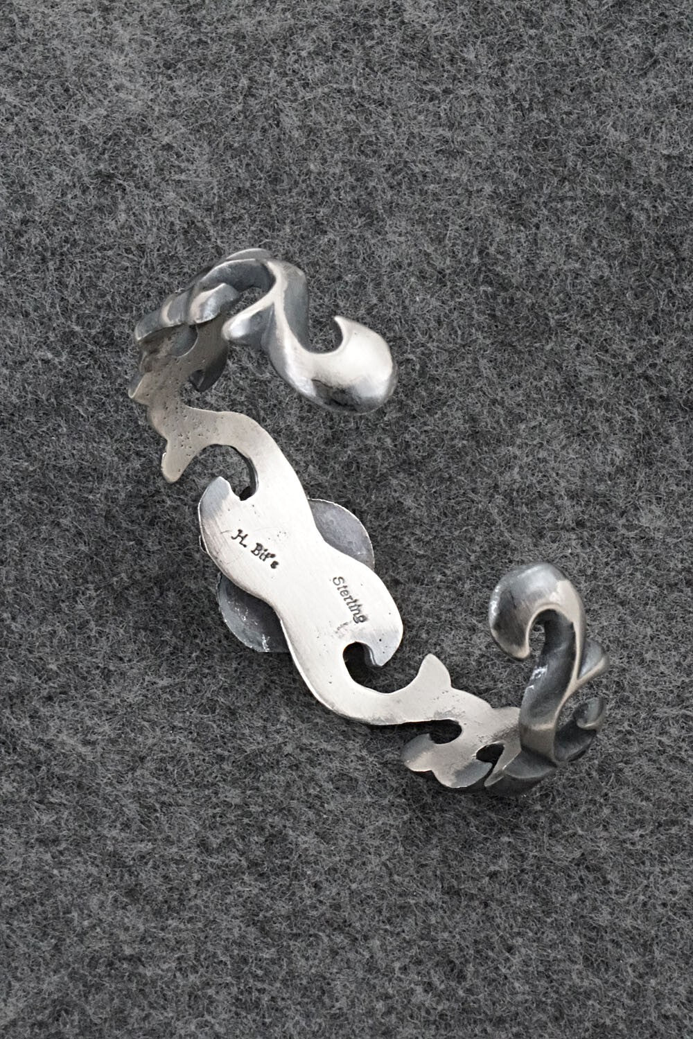 Turquoise & Sterling Silver Bracelet - Harrison Bitsue