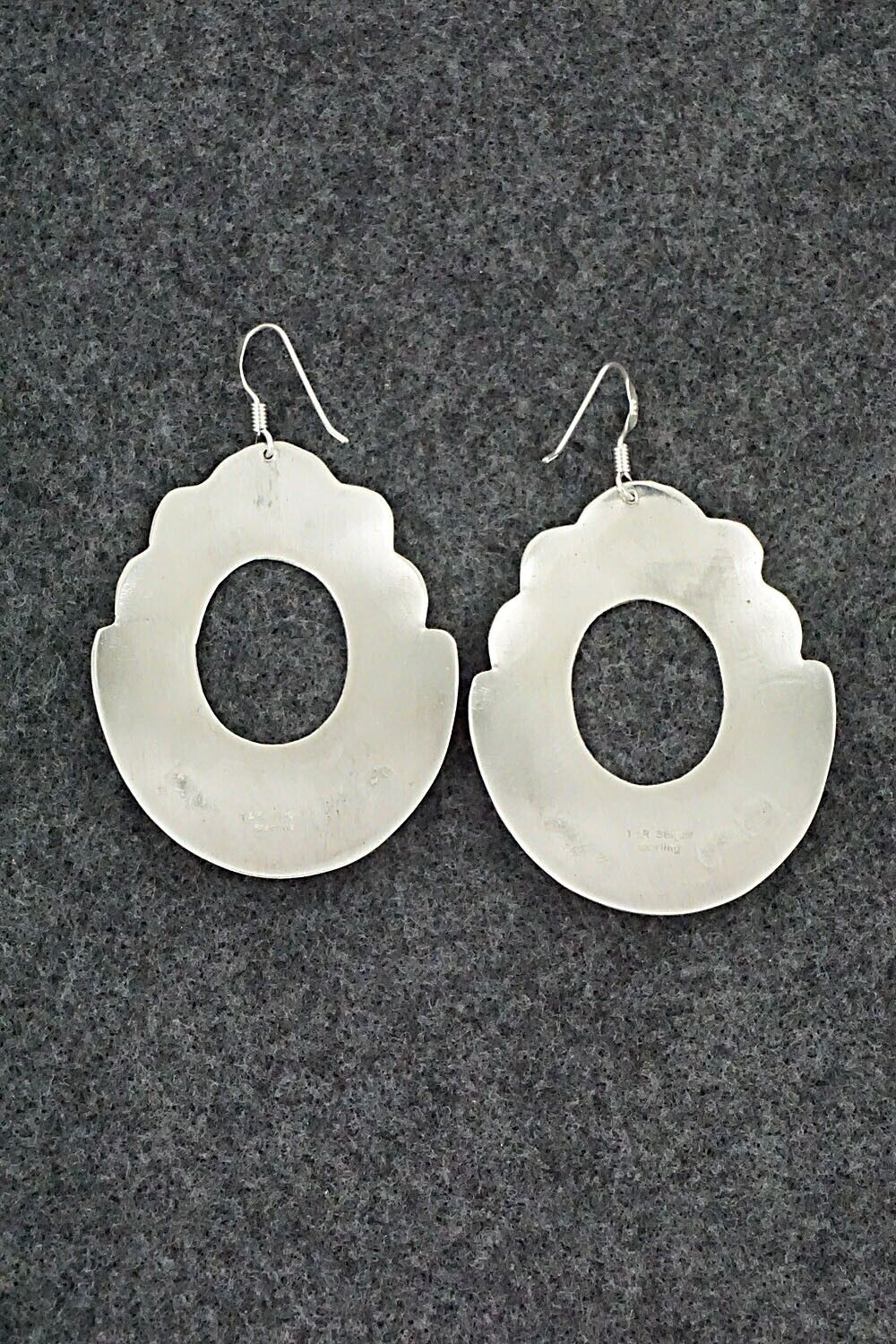 Turquoise & Sterling Silver Earrings - Rosita Singer